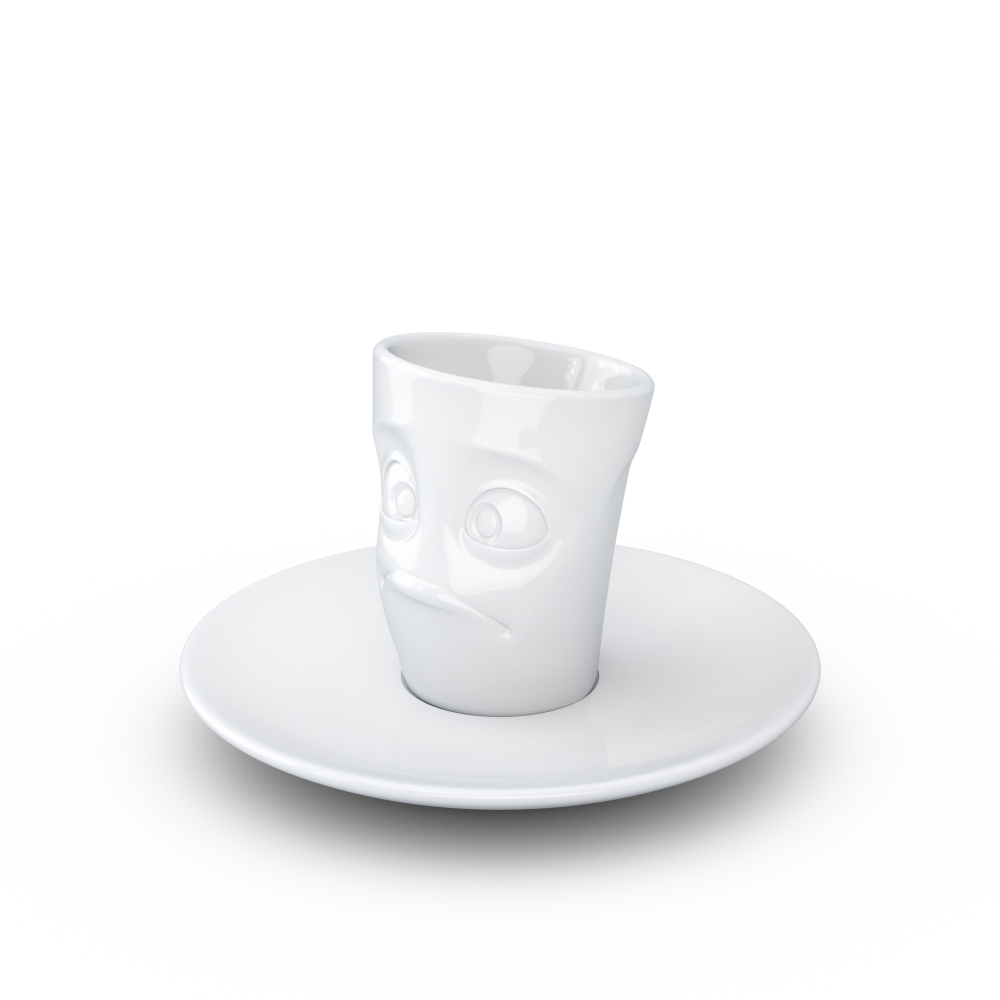 FiftyEight Espresso Mug verdutzt weiss